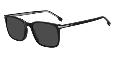Hugo Boss 1749/g/s Asian Fit 807/ir Men's Sunglasses Black Size 55