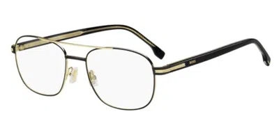 Hugo Boss 1756 Men's Glasses, Black, Size 54 In Metallic