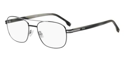 Hugo Boss 1756 Men's Glasses, Black, Size 54 In Metallic