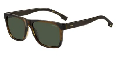 Hugo Boss 1759/g/s Asian Fit Polarized Ex4/uc Men's Sunglasses Brown Size 57