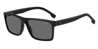 Hugo Boss 1760/g/s Asian Fit Polarized 807/m9 Men's Sunglasses Black Size 59