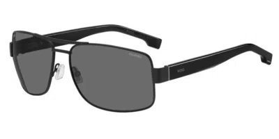 Hugo Boss 1761/s Polarized 003/m9 Men's Sunglasses Black Size 62 In Gray