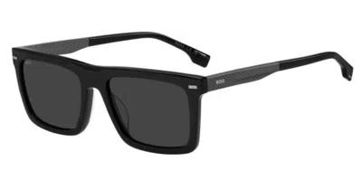 Hugo Boss 1765/g/s Asian Fit 807/ir Men's Sunglasses Black Size 55