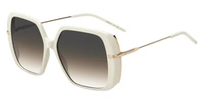 Hugo Boss 1782/s Szj/pr Women's Sunglasses White Size 57