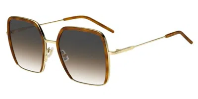Hugo Boss 1783/s 2ik/pr Women's Sunglasses Gold Size 55 In Brown