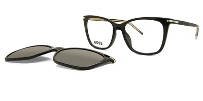 Hugo Boss 1787/g/c With Clip-on Asian Fit Women's Glasses, Black, Size 55