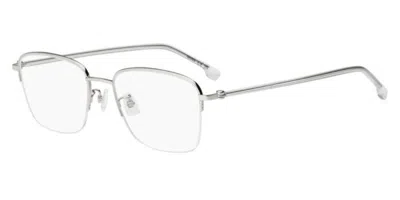 Hugo Boss 1800/f Asian Fit Men's Glasses, Silver, Size 53 In Neutral