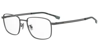 Hugo Boss 1821/g Vestibilità Orientale Svk Occhiali Da Vista Gunmetal Per Uomo (solo Montatura) In Gray