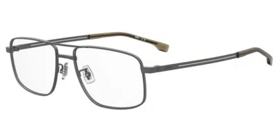 Hugo Boss 1822/g Vestibilità Orientale Svk Occhiali Da Vista Gunmetal Per Uomo (solo Montatura) In Black