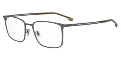 Hugo Boss 1823/g Asian Fit Svk Men's Glasses Gunmetal Size 55 - Free Lenses - Blue Light Block Available In Green