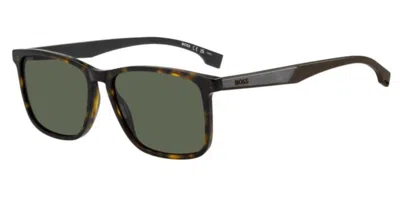 Hugo Boss 1825/s 086/qt Occhiali Da Sole Tartarugatishell Per Uomo In Brown