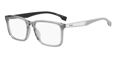 Hugo Boss 1827/g Vestibilità Orientale Kb7 Occhiali Da Vista Chiari Per Uomo (solo Montatura) In Gray
