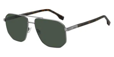 Hugo Boss 1832/s R81/qt Occhiali Da Sole Argentati Per Uomo In Silver