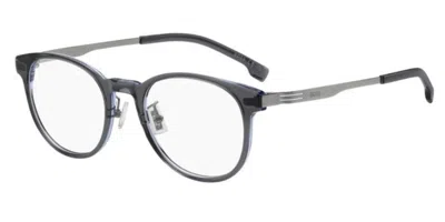 Hugo Boss 1839/g Vestibilità Orientale 09v Occhiali Da Vista Chiari Per Uomo (solo Montatura) In Gray