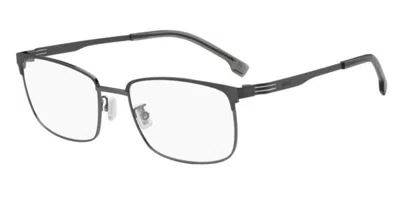 Hugo Boss 1840/g Vestibilità Orientale V81 Occhiali Da Vista Gunmetal Per Uomo (solo Montatura) In Black