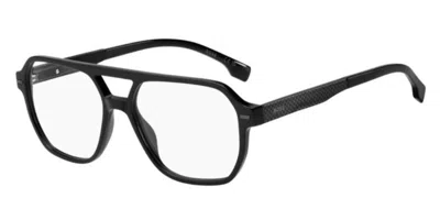 Hugo Boss 1843 807 Occhiali Da Vista Neri Per Uomo (solo Montatura) In Black