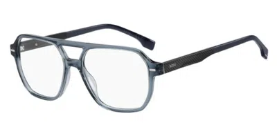 Hugo Boss 1843 Pjp Men's Glasses Blue Size 56 - Free Lenses - Blue Light Block Available