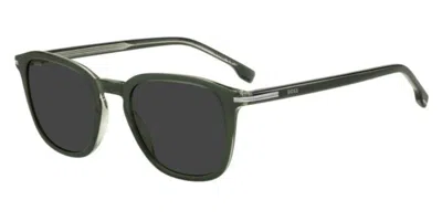 Hugo Boss 1845/s 8yw/ir Occhiali Da Sole Verdi Per Uomo In Blue