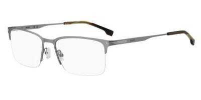 Hugo Boss 1850 R81 Occhiali Da Vista Argentati Per Uomo (solo Montatura) In Multi