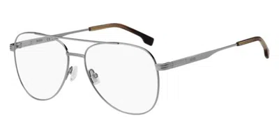 Hugo Boss 1852 6lb Occhiali Da Vista Argentati Per Uomo (solo Montatura) In Silver