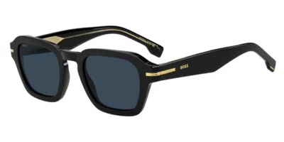 Hugo Boss 1853/s 807/ku Occhiali Da Sole Neri Per Uomo In Black