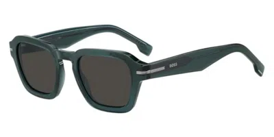 Hugo Boss 1853/s Zi9/ir Occhiali Da Sole Blu Per Uomo In Gray
