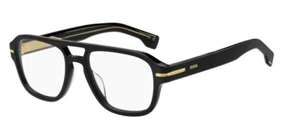 Hugo Boss 1854/g Vestibilità Orientale 807 Occhiali Da Vista Neri Per Uomo (solo Montatura) In Black