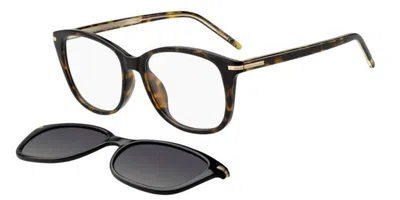 Hugo Boss 1862/g/c Vestibilità Orientale With Clip-on 086/lb Occhiali Da Vista Tartarugatishell Per Donna (sol In Brown