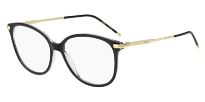 Hugo Boss 1863 7c5 Occhiali Da Vista Neri Per Donna (solo Montatura) In Black