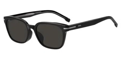 Hugo Boss 1869/f/s Vestibilità Orientale 807/ir Occhiali Da Sole Neri Per Uomo In Black