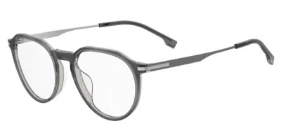 Hugo Boss 1891/g Vestibilità Orientale Fx8 Occhiali Da Vista Per Uomo (solo Montatura) In Gray