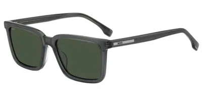 Hugo Boss 1893/g/s Asian Fit 1ed/qt Men's Sunglasses  Size 55 In Black
