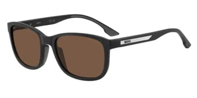 Hugo Boss 1905/g/s Vestibilità Orientale Polarized 807/47 Occhiali Da Sole Neri Per Uomo In Black