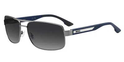 Hugo Boss 1906/s R80/9o Men's Sunglasses Silver Size 62 In Gray