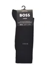 Hugo Boss 2 Pack Bamboo Socks Black In Black