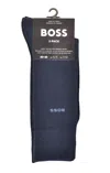 Hugo Boss 2 Pack Bamboo Socks Navy In Navy