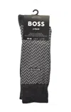 Hugo Boss 2 Pack Minicube Socks Charcoal In Charcoal