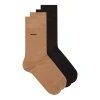 Hugo Boss Assorted 2-pack Dress Socks In Beige