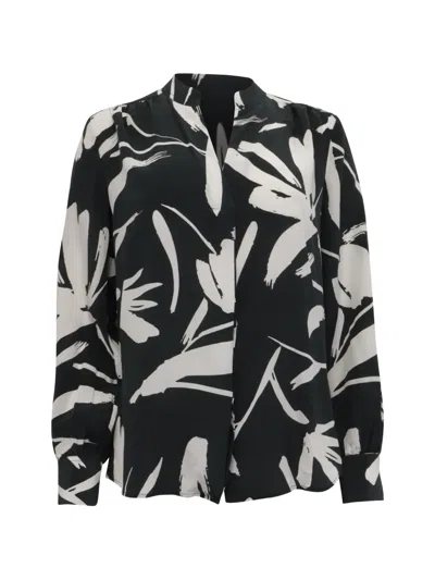 Pre-owned Hugo Boss 2023 V-neck Blouse In Black