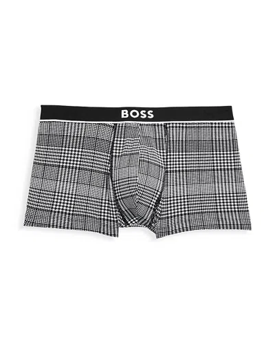 Hugo Boss 24 Print Trunks In Black