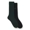 Hugo Boss 2-pack Socks In Green