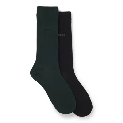 Hugo Boss 2-pack Socks In Green