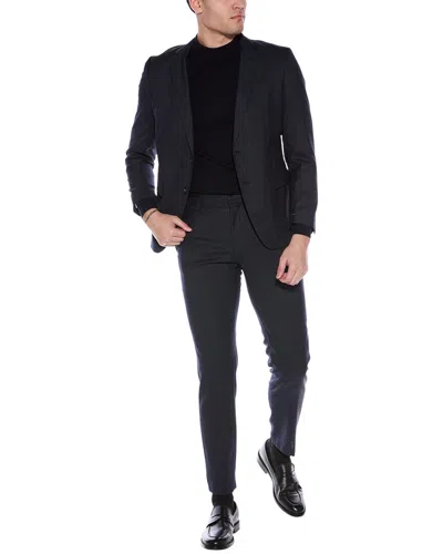 Hugo Boss 2pc Slim Fit Wool Suit In Blue