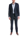 Hugo Boss Huge/genius Wool Twill Slim Fit Suit In Grey