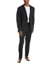 Hugo Boss Boss Huge Solid Wool Suit In Blue