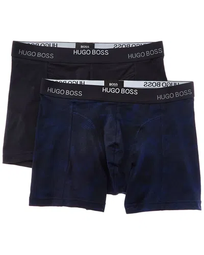 Hugo Boss 2pk Boxer Brief In Blue