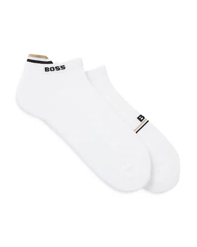 Hugo Boss 2pk. Logo Ankle Socks In White