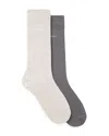Hugo Boss 2pk. Mini Pin Crew Socks In Multi