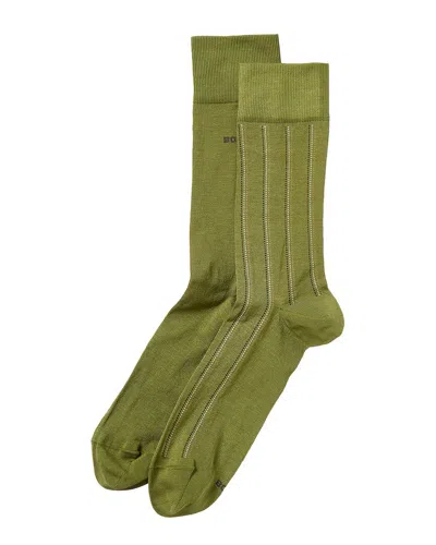 HUGO BOSS 2PK PINSTRIPE SOCKS