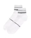 Hugo Boss Two-pack Of Short-length Socks With Branding In White